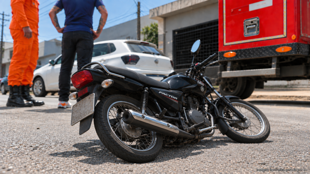 Motorista de Honda HR‑V atropela casal em moto e foge em Campo Grande