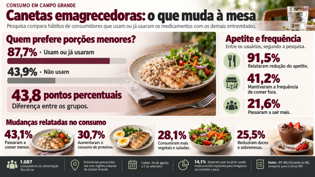 Pesquisa aponta mudança no consumo de restaurantes em Campo Grande